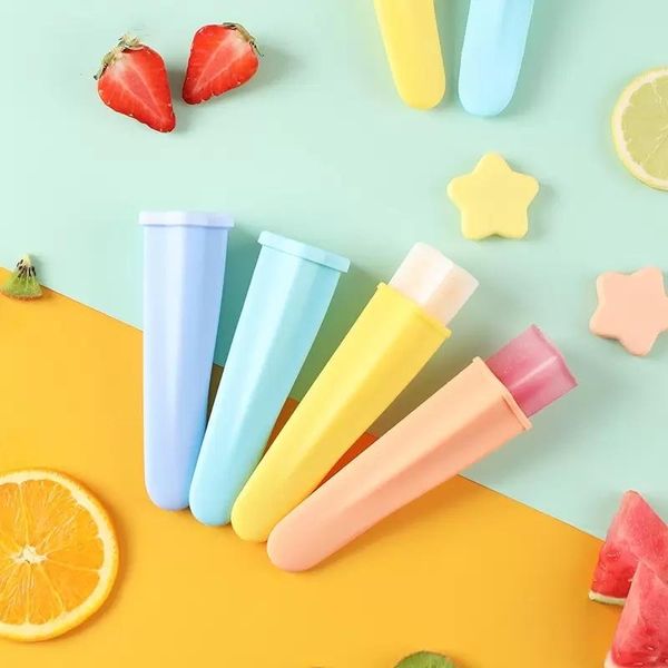 Summer Star Creative Children Ice Cream Caminheiro Comida Grade Silicone Ices Ferramentas domésticas de molde de creme