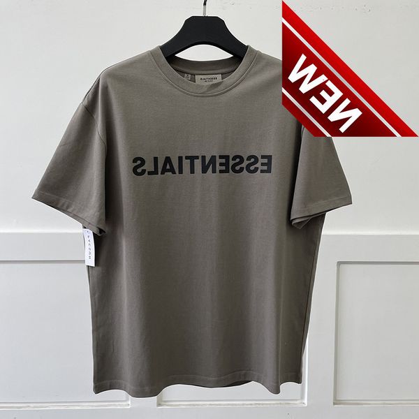 

fog bear of god short sleeve essentials double line letter tide brand loose high street couple t-shirt, White;black