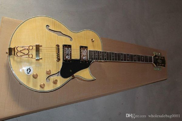 

shipping guitar custom shop wholesale price classic 6120 jazz hollow electric guitar with bigbys @16