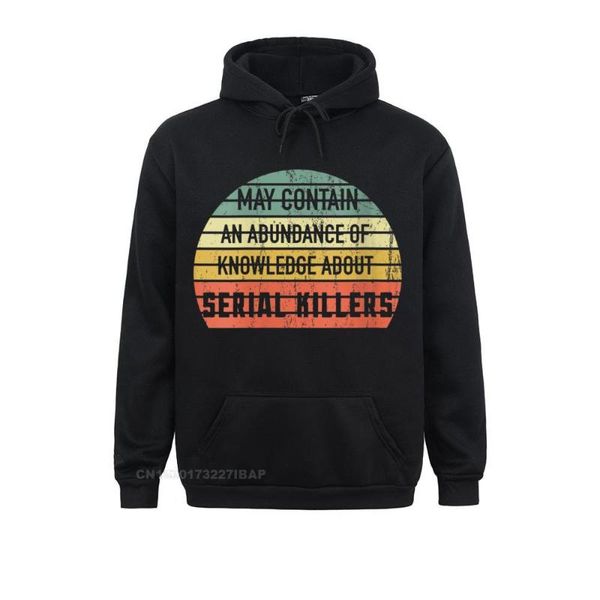 Herren-Kapuzenpullover, Sweatshirts, lustig, kann Wissen über Serienmörder enthalten, True Crime-Hoodie, flippige männliche Ostern-Tag-Vintage-Kleidung