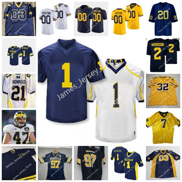 

stitched michigan wolverines football jersey devin funchess maurice hurst bennie oosterbaan brandon graham 33 taco charlton 47 jake ryan 74, Black