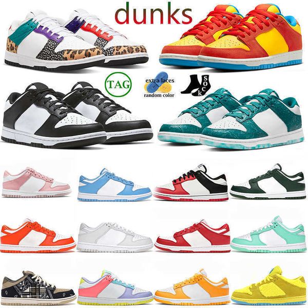 

running shoes dunks lows panda chunky dunky grey fog syracuse team green university blue georgetown walking jogging sneakers trainers size, Black