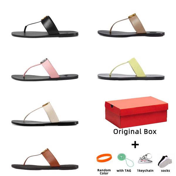 

2022 designer sandals men slippers gear bottoms flip flops ladies beach luxury fashion casual size 35-46 with box, Black