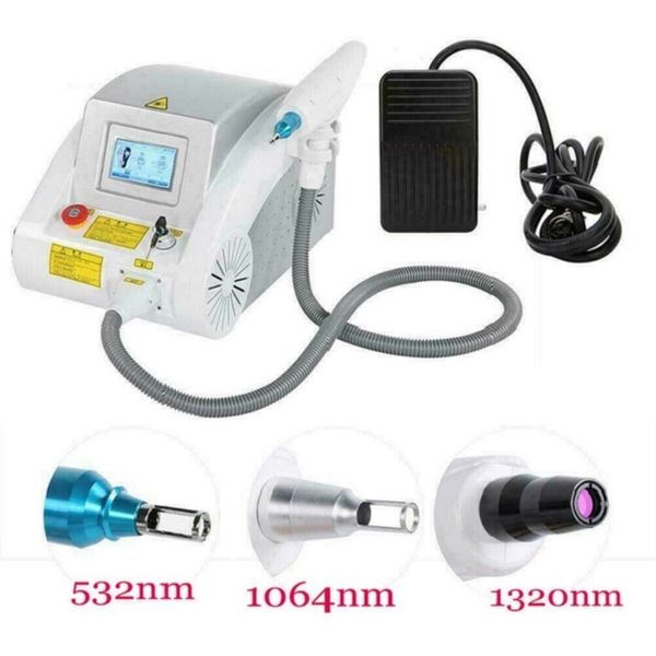 Produto de venda quente Profissional de carbono casca a laser q Máquina de remoção de tatuagem a laser permanente a laser permanente