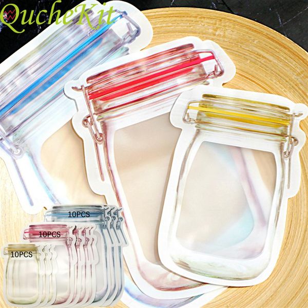 

mason bottle zipper bags reusable jar seal fresh sealed mason saver kitchen storage container260b