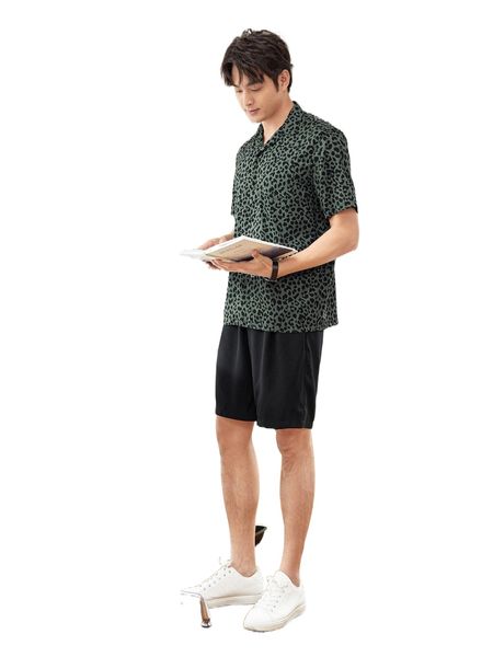 

men leopard print shirt i9ji#, White;black