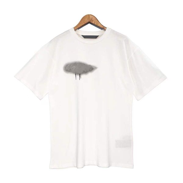 Yaz Tasarımcı Erkekler Kadın Tişört Palms Angels City Tshirt Beyaz Siyah Baskı T-Shirt Giyim Sprey Mektup Kısa Kollu Avuçları Erkekler DZ