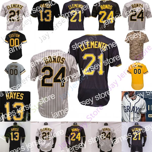 James Oneil Cruz Jersey Jason Kendall Liover Peguero Roansy Contreras Roberto Clemente Barry Bonds Ke'bryan Hayes Bryan Reynolds Newman Keller JT