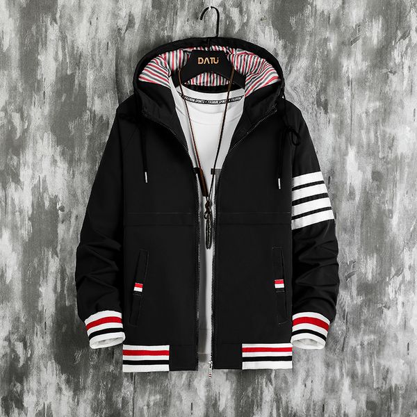 

jackets autumn hoodie jacket men clothing coats korea fashion streetwear harajuku y2k long sleeve plus size clothes 220715, Black;brown