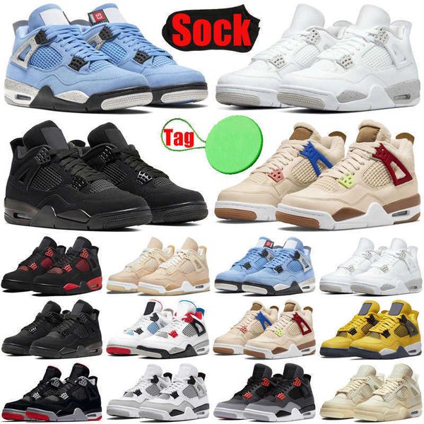 

4 4s mens basketball sneaker jumpman shimmer lightning sail cactus jack red thunder sail university blue black cat infrared men trainers sho