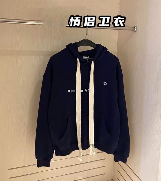 

women's hoodies & sweatshirts yiyang qianxi 22s the early spring loe small chest embroidery embroidered long ribbon hooded sweater, Black