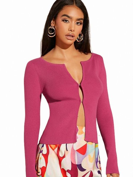 

bae hook and eye ribbed knit cardigan 90ch#, White;black