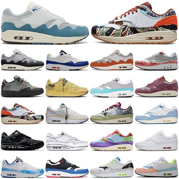 

wholesale mens running shoes 1 87 patta waves white black windbreaker grey curry monarch noise aqua mellow blueprint sneakers men women outd