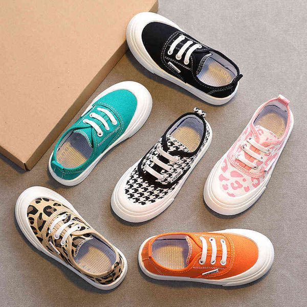 

kids sneakers children canvas shoes boys breathable casual girls sport running leisure baby flats little white y220510, Black;red