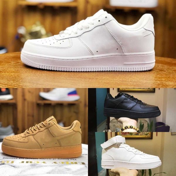 

designers outdoor men forces low skateboard shoes discount one 1 07 knit euro airs high women all white blac