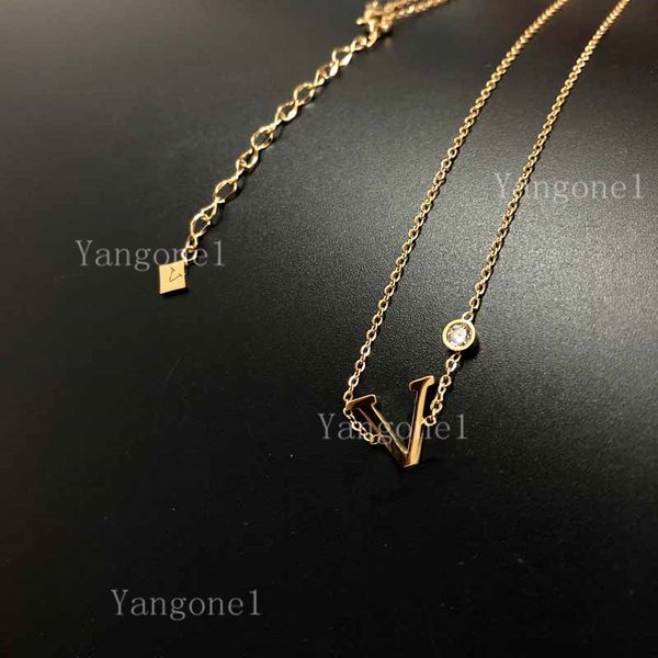 

fashion vintage letter pendant necklaces titanium steel short chain necklace jewelry couple gift christmas highly quality, Silver