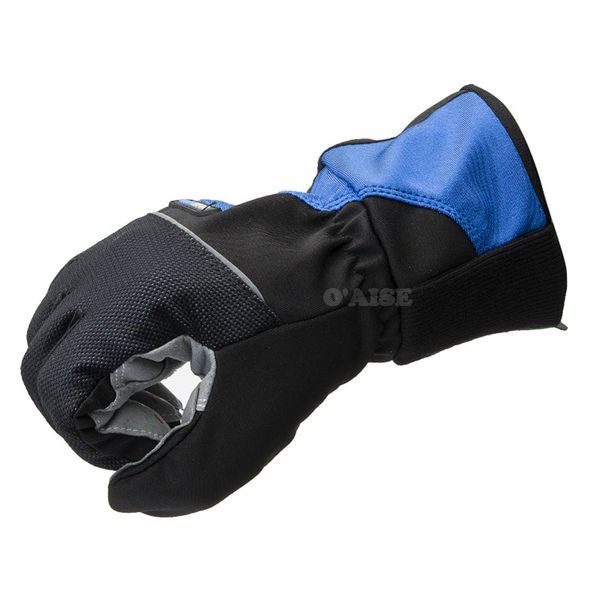

winter cycling gloves thicken water resistant windproof st23, Black