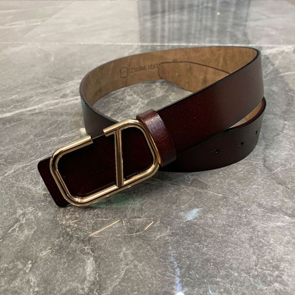 

luxury designer belt classic solid color letter belts for designers vintage pin needle buckle beltss 4colors width 3.8 cm size 100-125 cool, Black;brown