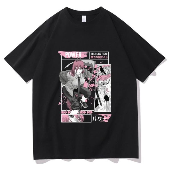 Мужские футболки 2023, футболка Manga Chainsaw, мужская рубашка, летняя унисекс, повседневная модная футболка, женские свободные футболки