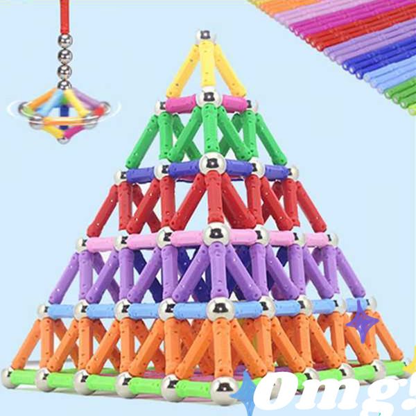 Commercio all'ingrosso barra magnetica building block giocattoli assemblaggio intelligente magnete variabile giocattoli regali per bambini
