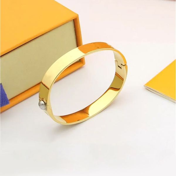 

bangle luxury brand bracelets men and women designer design bangle couple bracelets stainless steel fashion jewelry valentine's day, Black