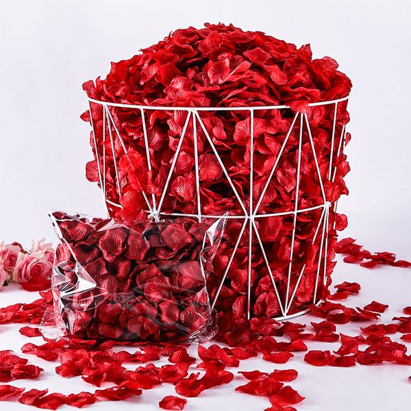 Atacado 7000pcs/saco 500g 5*5cm Pétalas de rosa Big para casamento de rosa mariaia