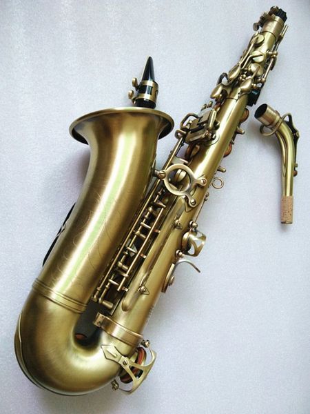 

superior quality alto saxophone mark vi antique copper eb e flat sax professional musical brass pearl buttons with reed cases