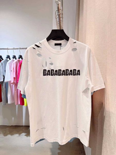 

022 paris men's t shirt designer fashion summer cotton white t-shirt men jacket round collar gray t-shirt letter 3d women sweater, White;black