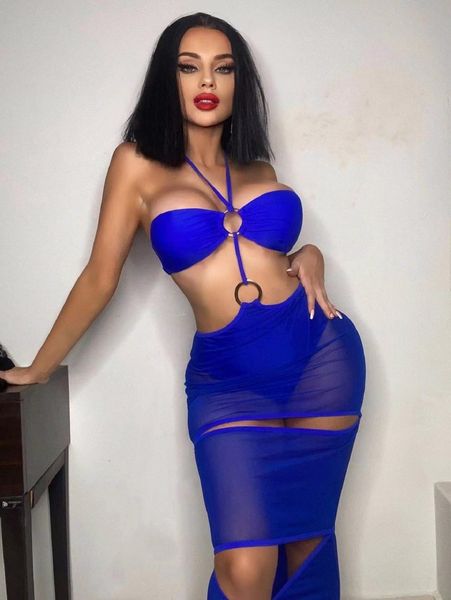 

cut-out ring linked cover up r6dy#, White;black