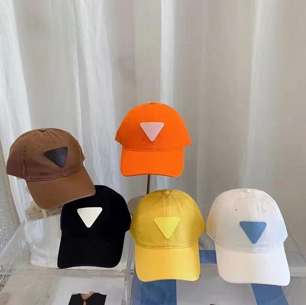 

triangle designers ball cap women designer cotton baseball hat luxury caps adjustable hats street fitted sports casquette p letter cap, Blue;gray