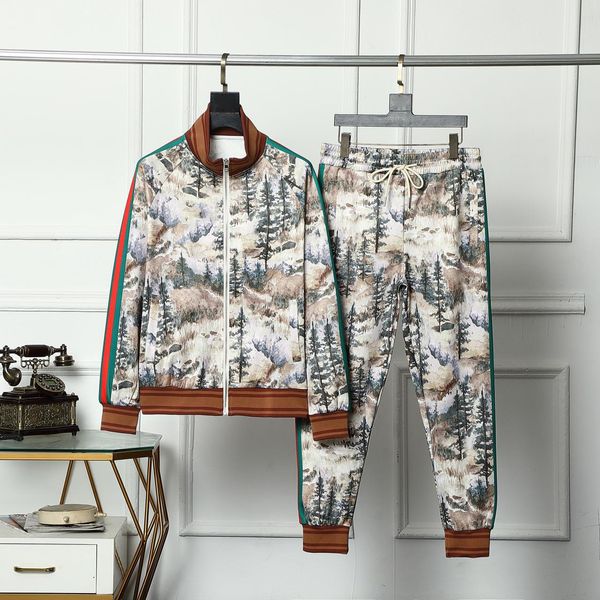 

fashion casual hip hop sportswear tracksuit set designer cotton joggers mens sweatshirts autumn winter men sweat suits, Gray