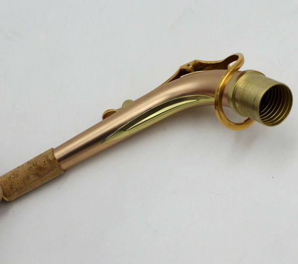 

ribbed construction high f brush lacquered copper alto saxophone