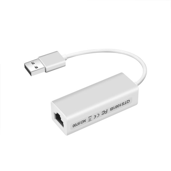 Portable USB 2.0 до RJ45 сетевая карта 10 Мбит / с Ethernet Адаптер LAN для ПК.