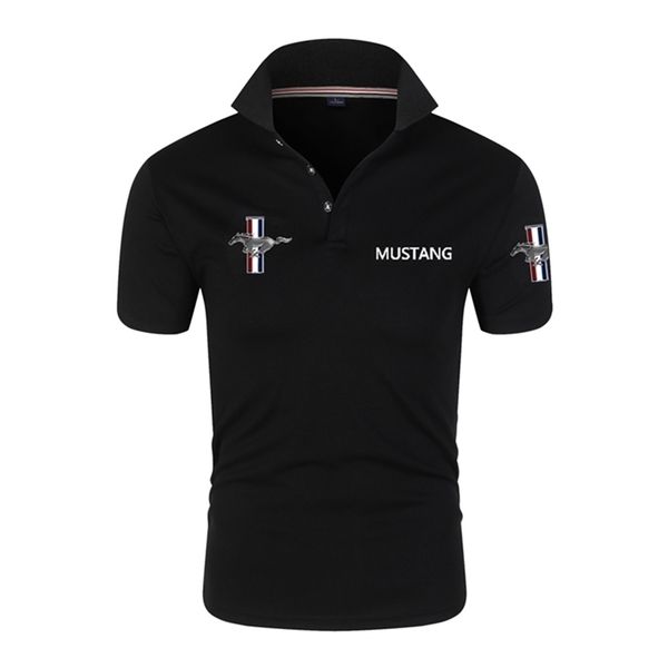 

business summer men s polo shirts short sleeve polyester quick dry lapel casual large size i 220614, White;black