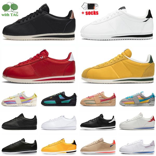 

with socks 2022 women mens union la x cortez running shoes smoke grey noir lemon frost sesame classic leather black white grey red purple ye