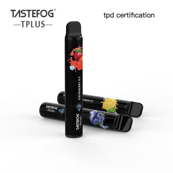 100% оригинальный Tastefog Tplus 800 Puffs Одноразовые электронные сигареты испанская пакет