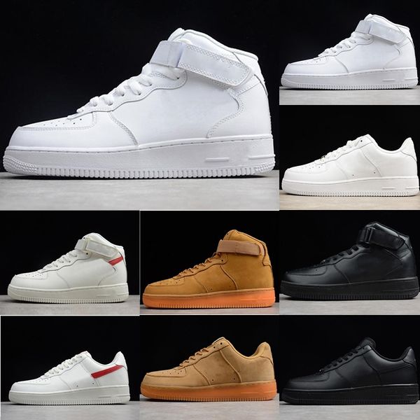 

new designers outdoor forces men low skateboard shoes discount one 1 07 knit wheat women all white black sports sneakers