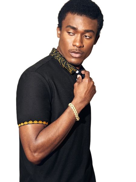 

men graphic print polo shirt a3jc#, White;black