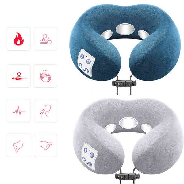 

u shaped pillow multifunctional portable shoulder electric neck massager cervical massager outdoor home car relaxing massage 220507