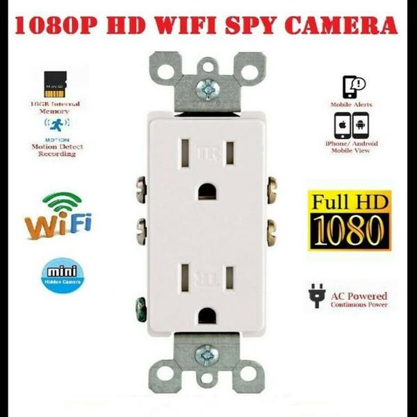 

2022 wifi 1080p pinhole cameras drop module ac socket wall socket nanny housekeeper video surveillance203f