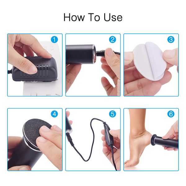 

electric pedicure tools foot care file leg heels remove dead skin callus remover feet clean care machine &amp replacement sandp