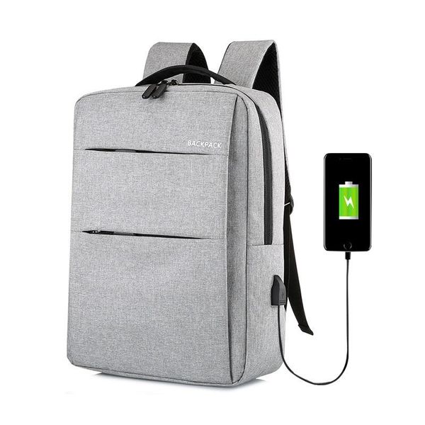 Backpack Multi-Pocket Charging USB Funcional de grande capacidade de 15,6 polegadas Bags de laptop masculino viagens de negócios casuais Bagbackpack