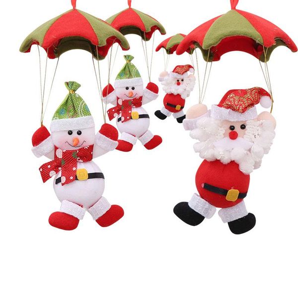 Decorazioni natalizie Ornamenti Paracadutismo Babbo Natale Doll Home Mall Negozio Ornamento appeso Regali artigianali DecorazioniNatale