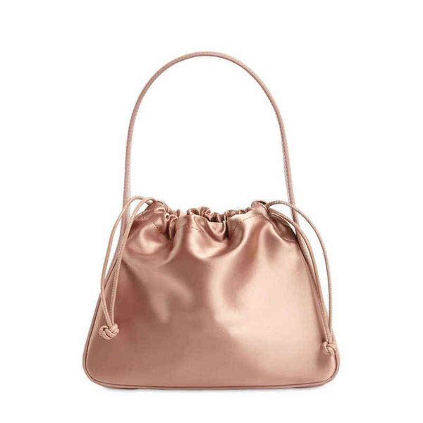 

handbag aw bag satin parquet autumn winter new women's letter casual drawstring underarm 0722