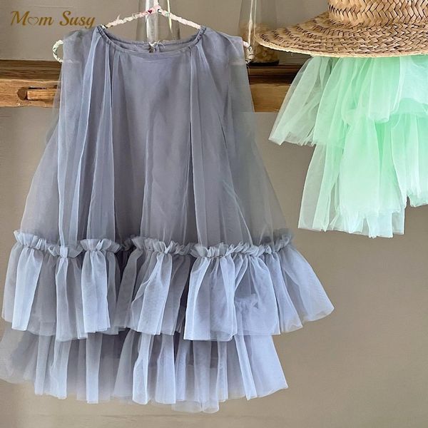 

fashion baby girl princess tutu layered dress sleeveless child cake tulle vestido party birthday ball gown baby clothes 17y 220614, Red;yellow