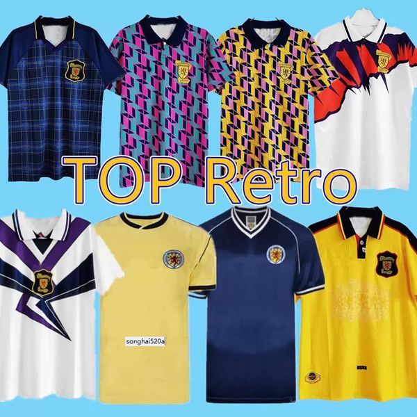 

1978 1986 1982 wc scotland retro soccer jersey 2021 1991 1992 1993 1998 1999 1988 1989 91 92 93 94 95 96 98 99 00 classic football shirt, Black;yellow