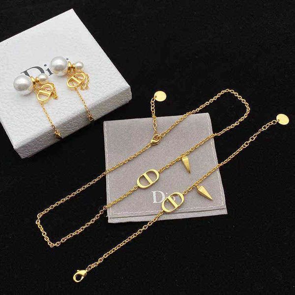 

pendant necklace simple fashion trend versatile jewelry women's bracelet, Black