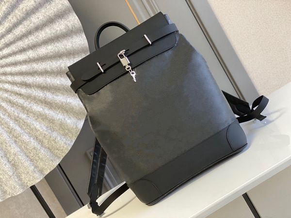 

briefcases luxurys designer bags fashion classic man backpacks black flower leather handle backpack mens bag high canvas outdoor travel