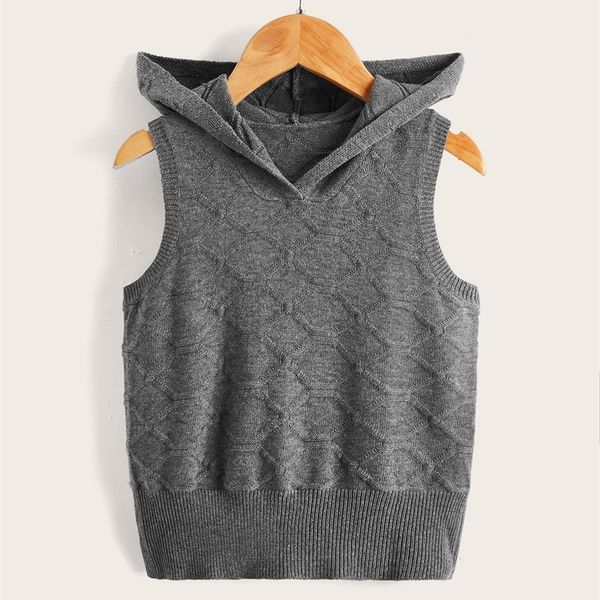 

toddler boys geo pattern knit hooded sweater she01, Blue