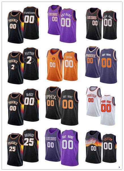 

75th custom phoenix''suns''jersey men women youth 00 javale mcgee 2 elfrid payton steve 13 nash 34 charles barkley baske, Black;red